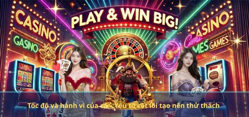 Các Yếu Tố Quyết Định Độ Khó Trong Game Bắn Cá – Hiểu Rõ Để Làm Chủ Cuộc Chơi Tốc độ và hành vi của cá – Yếu tố cốt lõi tạo nên thử thách